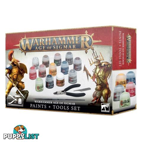 Warhammer: Age of Sigmar Paints + Tools Set - Games Workshop - Tabletop Miniatures GTIN/EAN/UPC: 5011921157471