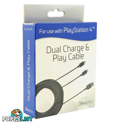 3rd Earth Dual Charge & Play Cable for PS4 - 3rd Earth - PS4 Accessory GTIN/EAN/UPC: 7846723214644