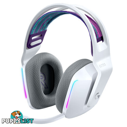 Logitech G733 Lightspeed Wireless RGB Gaming Headset (White) - Logitech - Headset GTIN/EAN/UPC: 097855157171