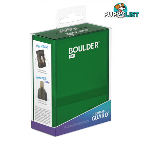 Ultimate Guard Boulder 40+ Standard Size Deck Case (Emerald) - Ultimate Guard - Tabletop Trading Cards Accessory GTIN/EAN/UPC: 4056133017749