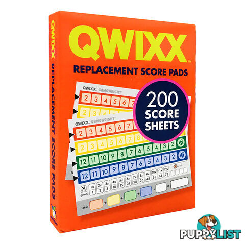 Qwixx Dice Game Replacement Score Pads - Gamewright GWI12011 - Tabletop Dice Game GTIN/EAN/UPC: 759751120115