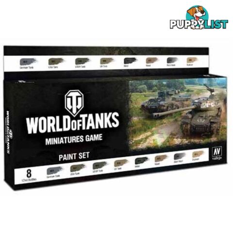 World of Tanks Miniatures Game Paint Set - Acrylicos Vallejo S.L. - Tabletop Miniatures GTIN/EAN/UPC: 8429551702454