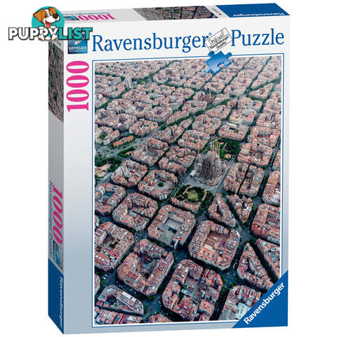 Ravensburger Barcelona von Oben 1000 Piece Jigsaw Puzzle - Ravensburger - Tabletop Jigsaw Puzzle GTIN/EAN/UPC: 4005556151875