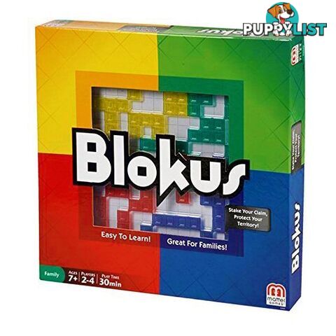 Blokus Board Game - Mattel Games TTGBLOKUS - Tabletop Board Game GTIN/EAN/UPC: 746775363840