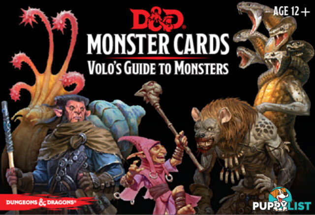 Dungeons & Dragons: Spellbook Volo's Guide to Monsters Cards - Gale Force Nine - Tabletop Role Playing Game GTIN/EAN/UPC: 9780786966851