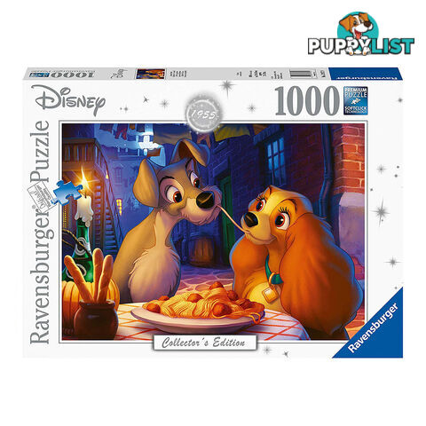 Ravensburger Disney Moments Lady and the Tramp 1000 Piece Jigsaw Puzzle - Ravensburger - Tabletop Jigsaw Puzzle GTIN/EAN/UPC: 4005556139729