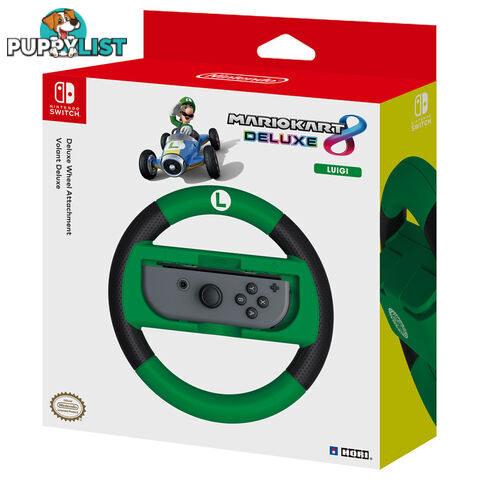 Nintendo Switch Mario Kart 8 Luigi Deluxe Wheel Attachment - HORI - Switch Accessory GTIN/EAN/UPC: 873124006537