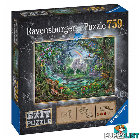 Ravensburger Escape Puzzles The Unicorn 759 Piece Jigsaw Puzzle - Ravensburger - Tabletop Jigsaw Puzzle GTIN/EAN/UPC: 4005556165124