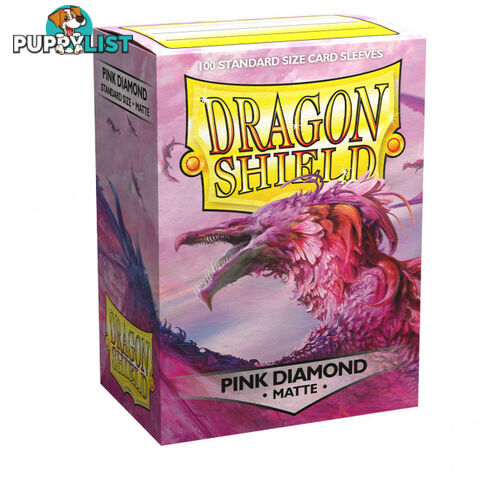 Dragon Shield Flor Matte Pink Diamond Sleeves 100 Pack - Arcane Tinmen Aps - Tabletop Trading Cards Accessory GTIN/EAN/UPC: 5706569110390