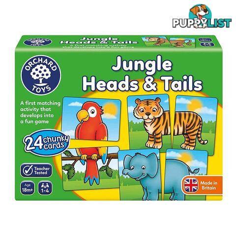 Orchard Toys Jungle Heads & Tails Tile Game - Orchard Toys - Tabletop Domino & Tile Game GTIN/EAN/UPC: 5011863103772