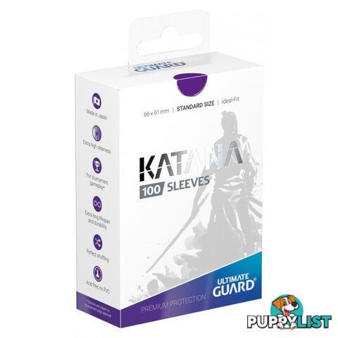 Ultimate Guard Katana 100 Sleeves (Purple) - Ultimate Guard - Tabletop Trading Cards Accessory GTIN/EAN/UPC: 4056133012225