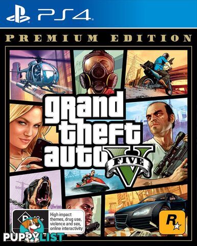 Grand Theft Auto V Premium Edition (PS4) - Rockstar Games - PS4 Software GTIN/EAN/UPC: 5026555424349