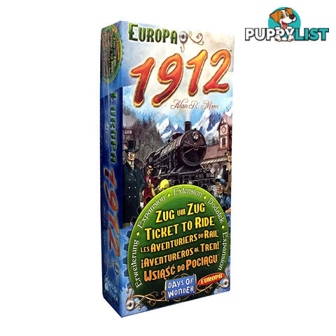 Ticket To Ride Europa 1912 Expansion Board Game - Days of Wonder LFCABF118 - Tabletop Board Game GTIN/EAN/UPC: 824968299111