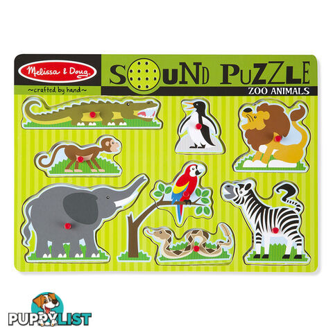 Melissa & Doug Zoo Animals 8 Piece Sound Jigsaw Puzzle - Melissa & Doug - Toys Games & Puzzles GTIN/EAN/UPC: 000772007276