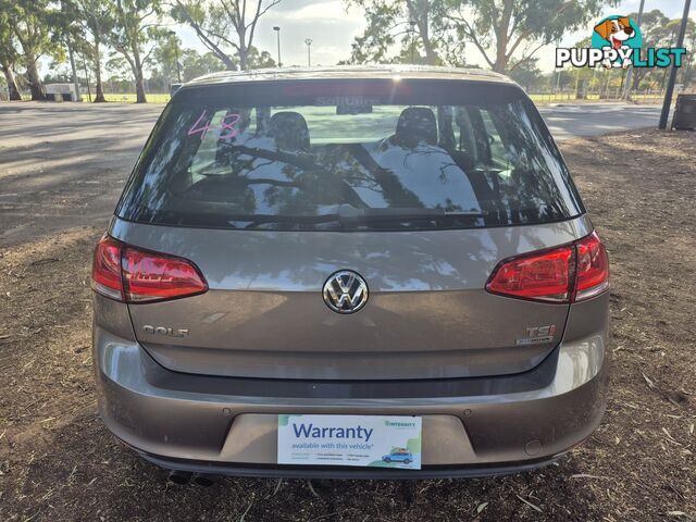 2014 Volkswagen Golf VII 90TSICOMFORTLINE Hatchback Automatic