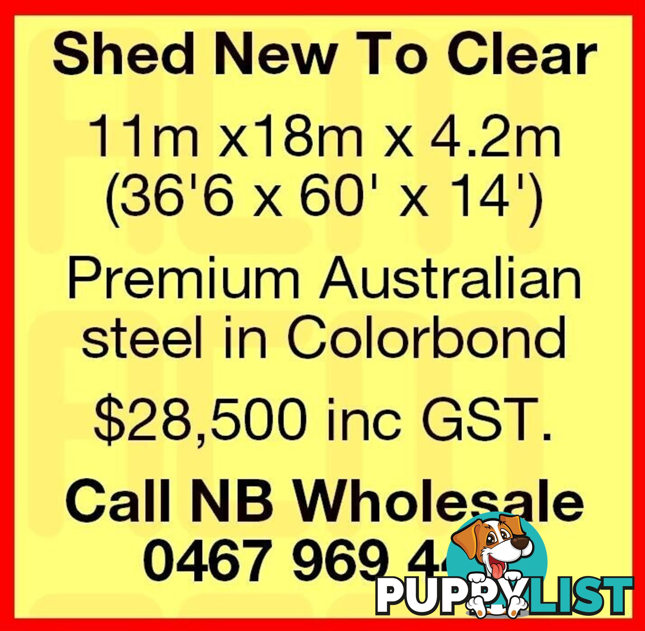 Farm Shed New to Clear