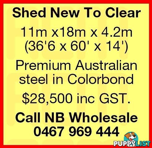 Farm Shed New to Clear