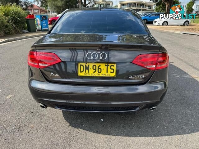 2008 AUDI A4 B8 SEDAN 4DR MULTITRONIC 8SP 2.7DT SEDAN