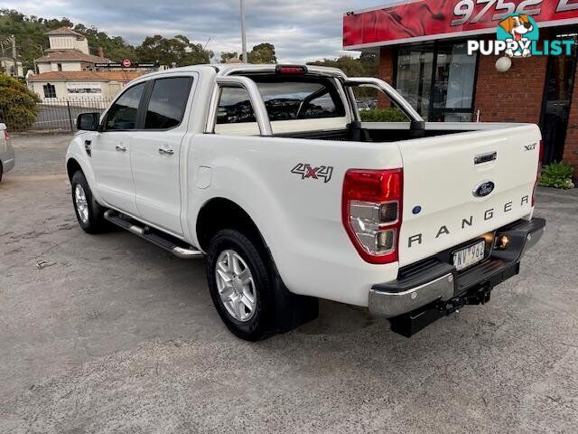 2013 FORD RANGER XLT PX 4X4 DUAL RANGE DUAL CAB UTILITY