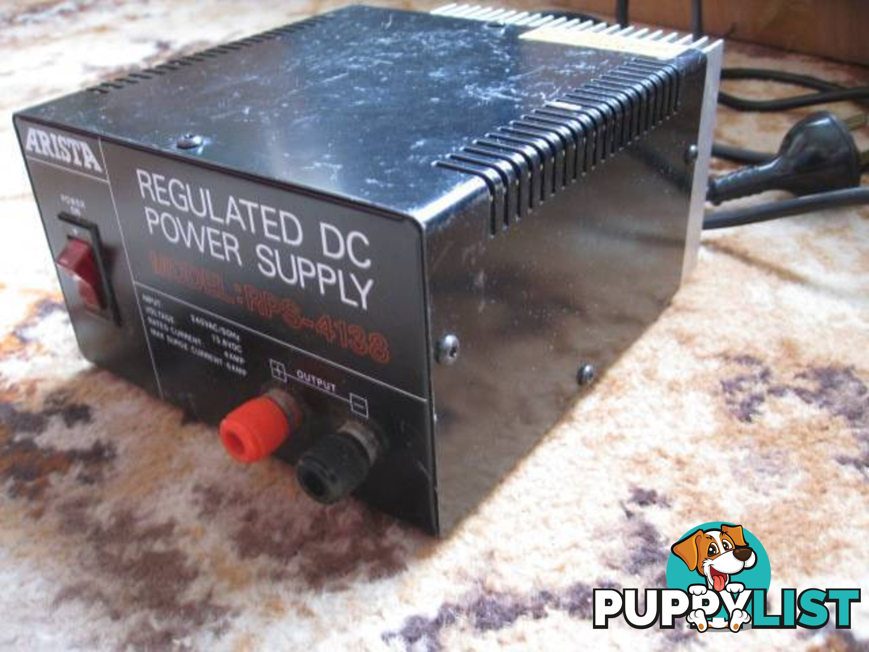 13.8 VOLT DC PROWER SUPPLY 4 AMP ARISTA RPS-4138