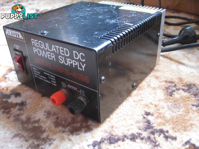 13.8 VOLT DC PROWER SUPPLY 4 AMP ARISTA RPS-4138