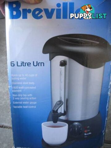 Breville - URN6 - 6 Litre Urn new RRP $169 used just a few time