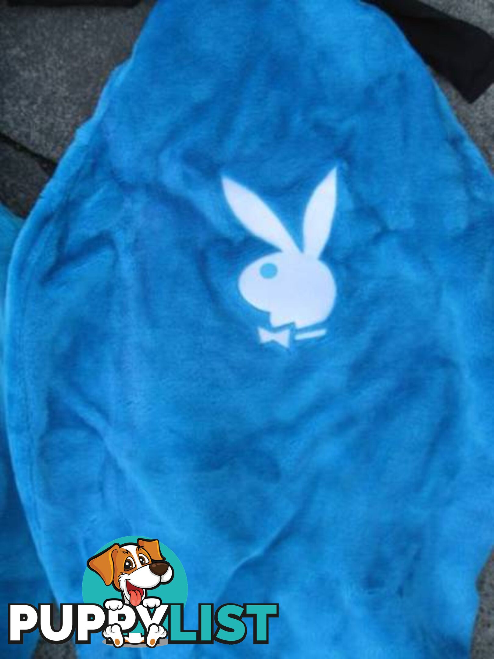 BLUE PLAYBOY SEAT COVERS FRONT AND REAR