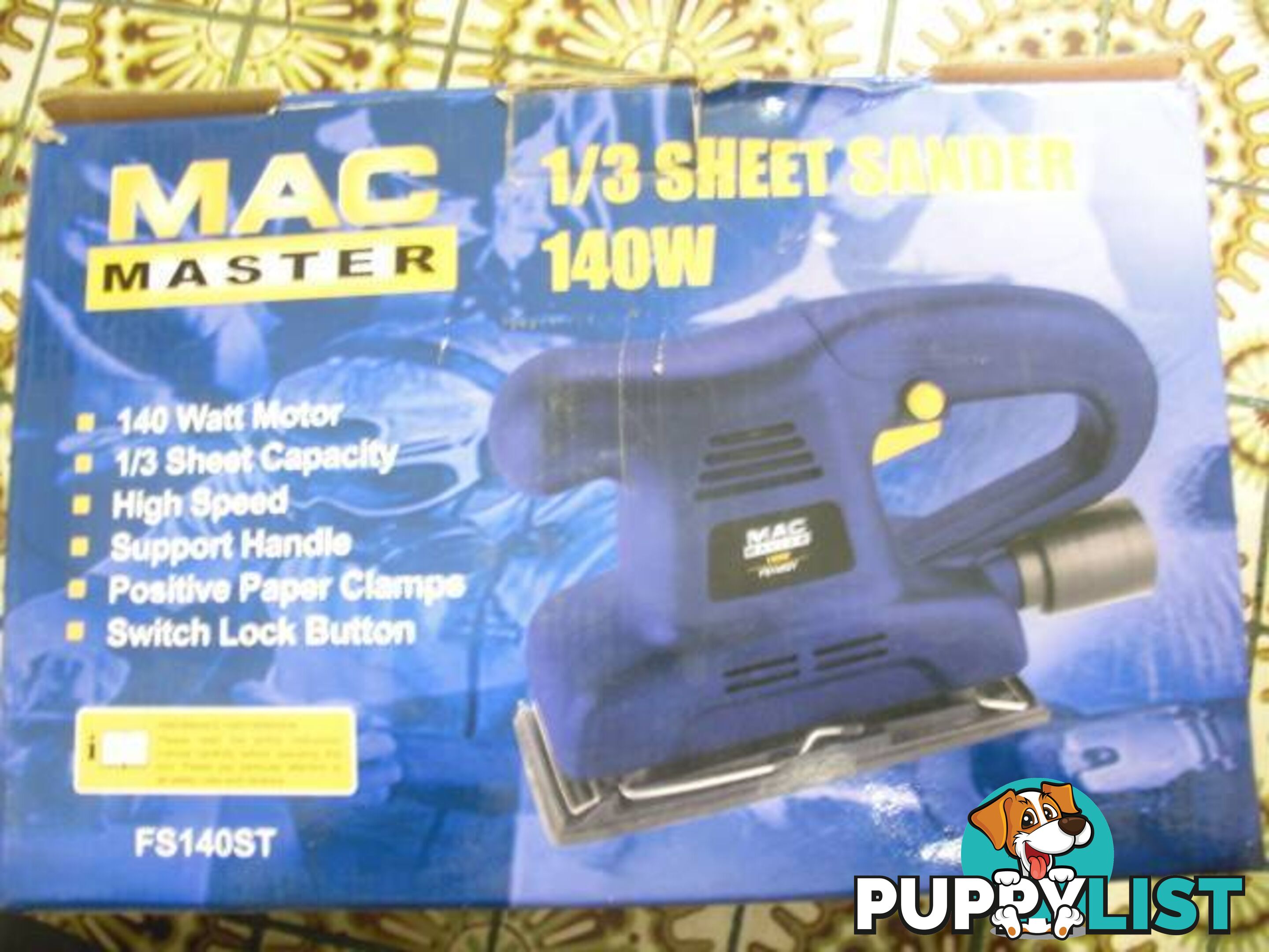 NEW MAC MASTER 1/3 SHEET SANDER