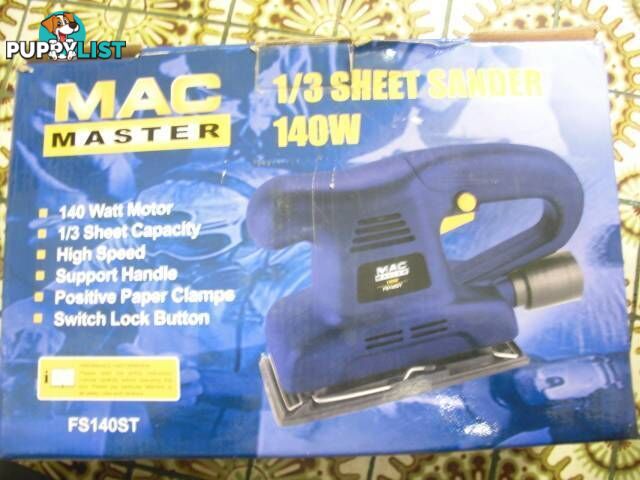 NEW MAC MASTER 1/3 SHEET SANDER