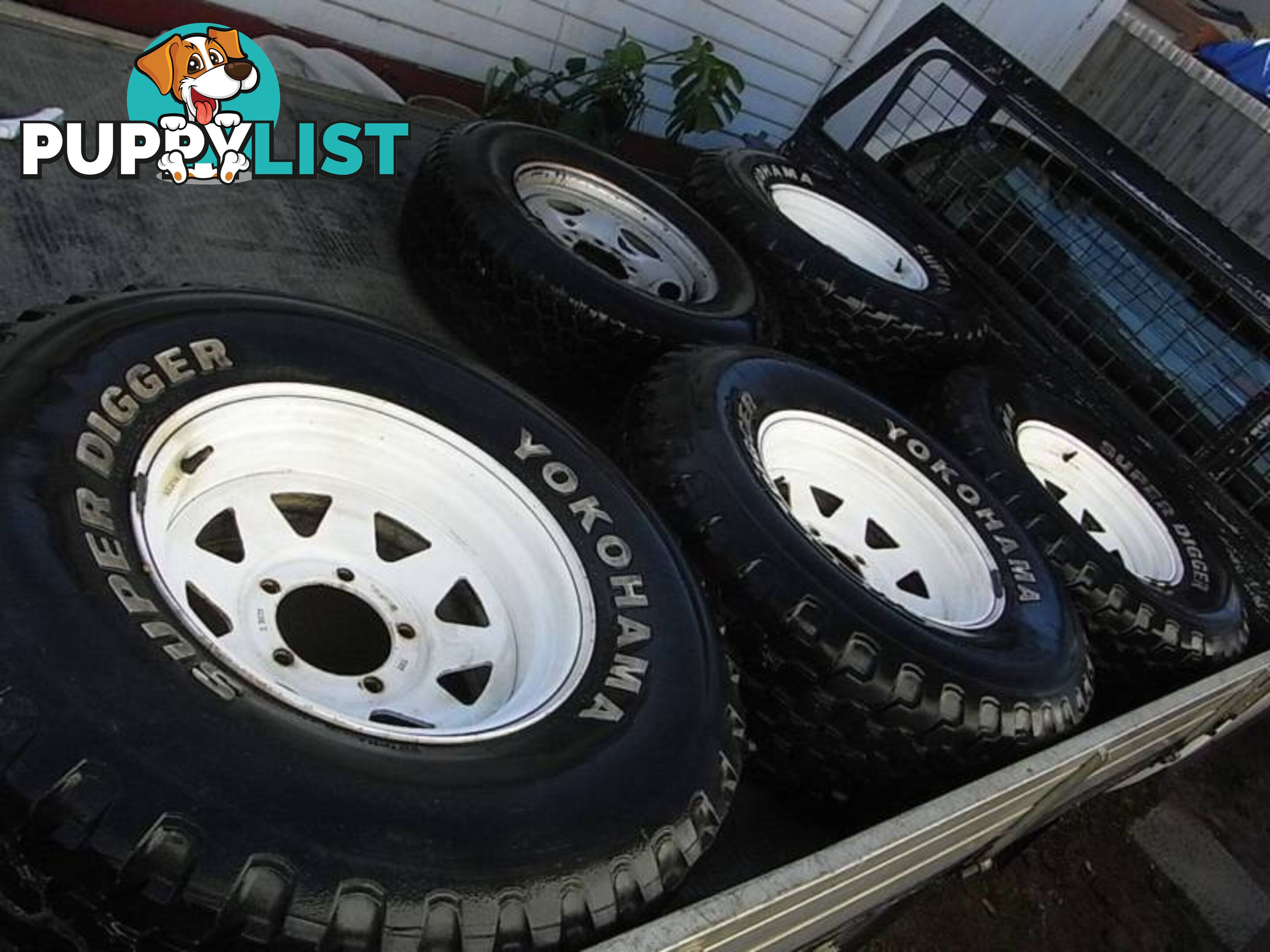 Toyota Land Cruiser.. Sunraysia rims 8JJX15 SUPER DIGGER 31X10.5