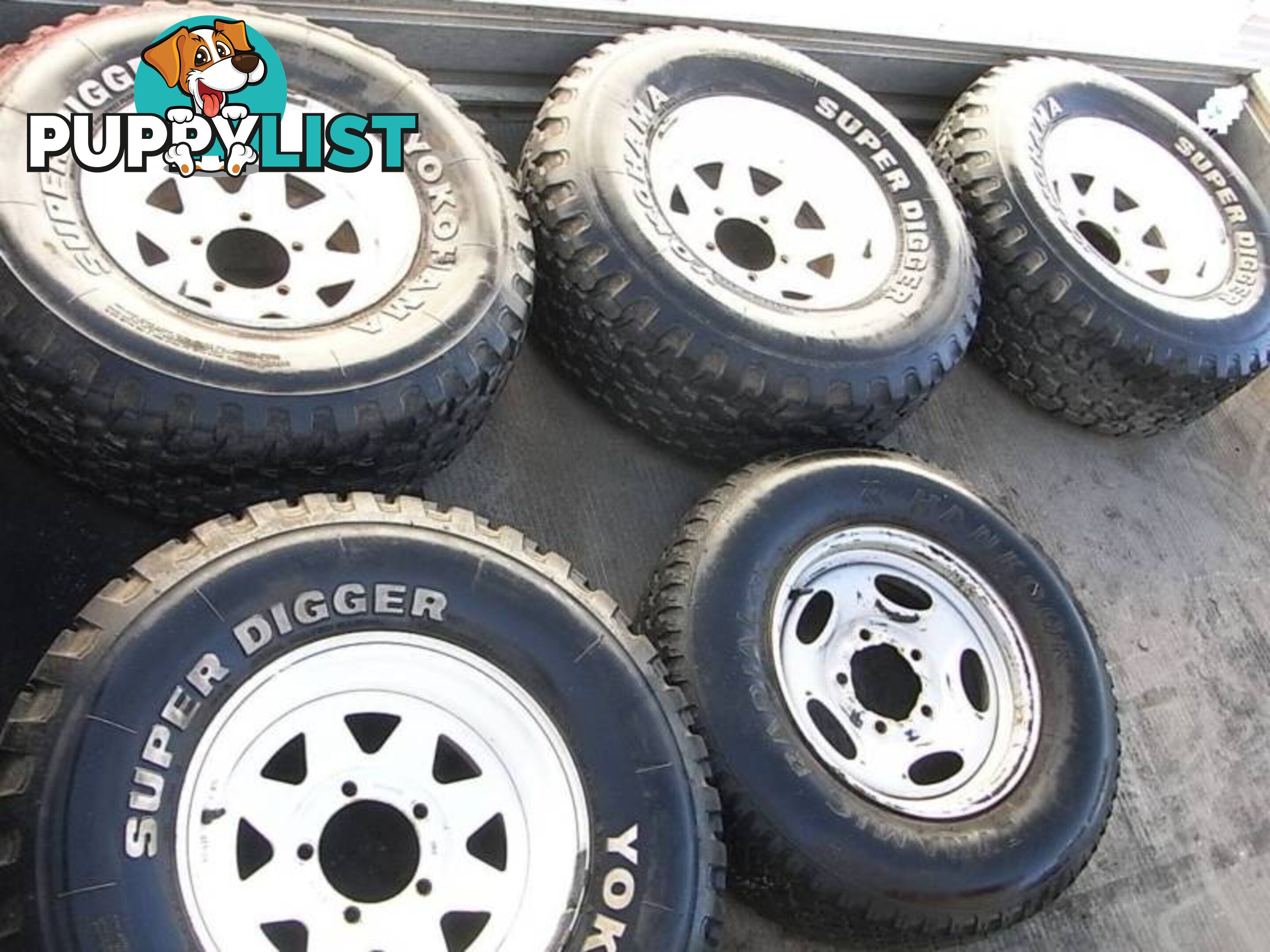 Toyota Land Cruiser.. Sunraysia rims 8JJX15 SUPER DIGGER 31X10.5