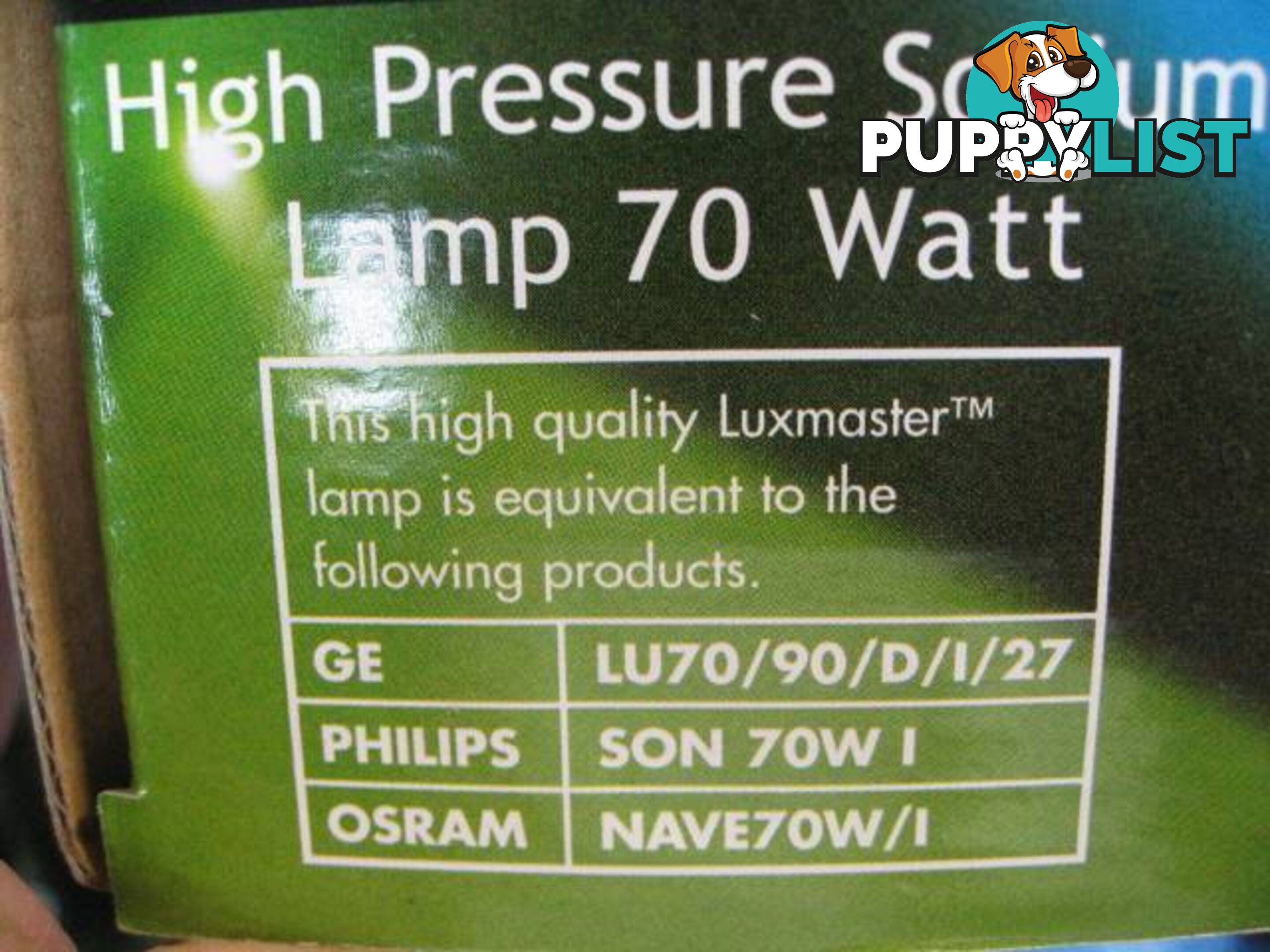 NEW HIGH PRESSURE SODIUM LAMP 70W plant garden PICKUP OR POST