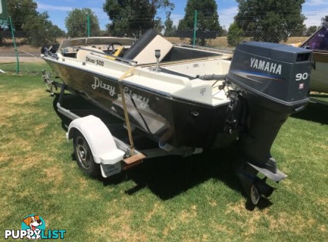 #1066 YAMAHA 90HP OUTBOARD GAL TRAILER 6 SEATER CANOPY BOAT COVER