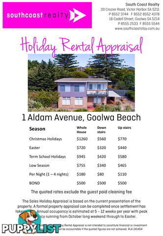 1 Aldam Avenue Goolwa Beach SA 5214