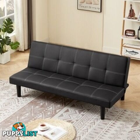 Nap Black 3 Seater Futon Lounge Bed