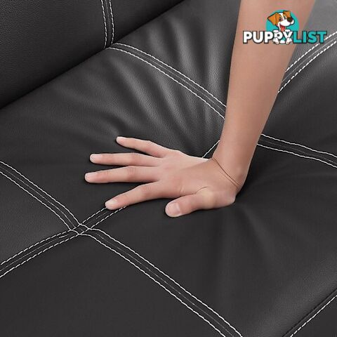 Nap Black 3 Seater Futon Lounge Bed