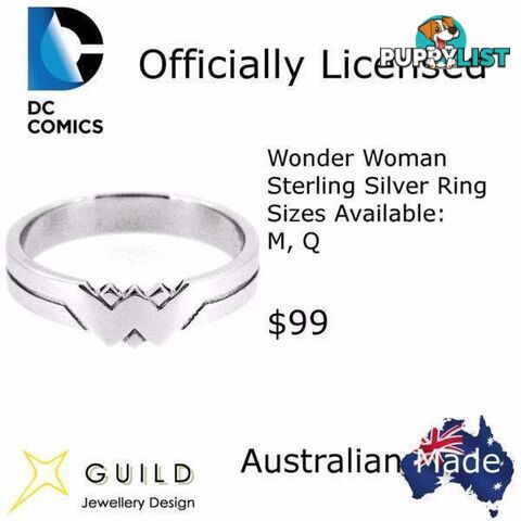 Wonder Woman Sterling Silver Ring