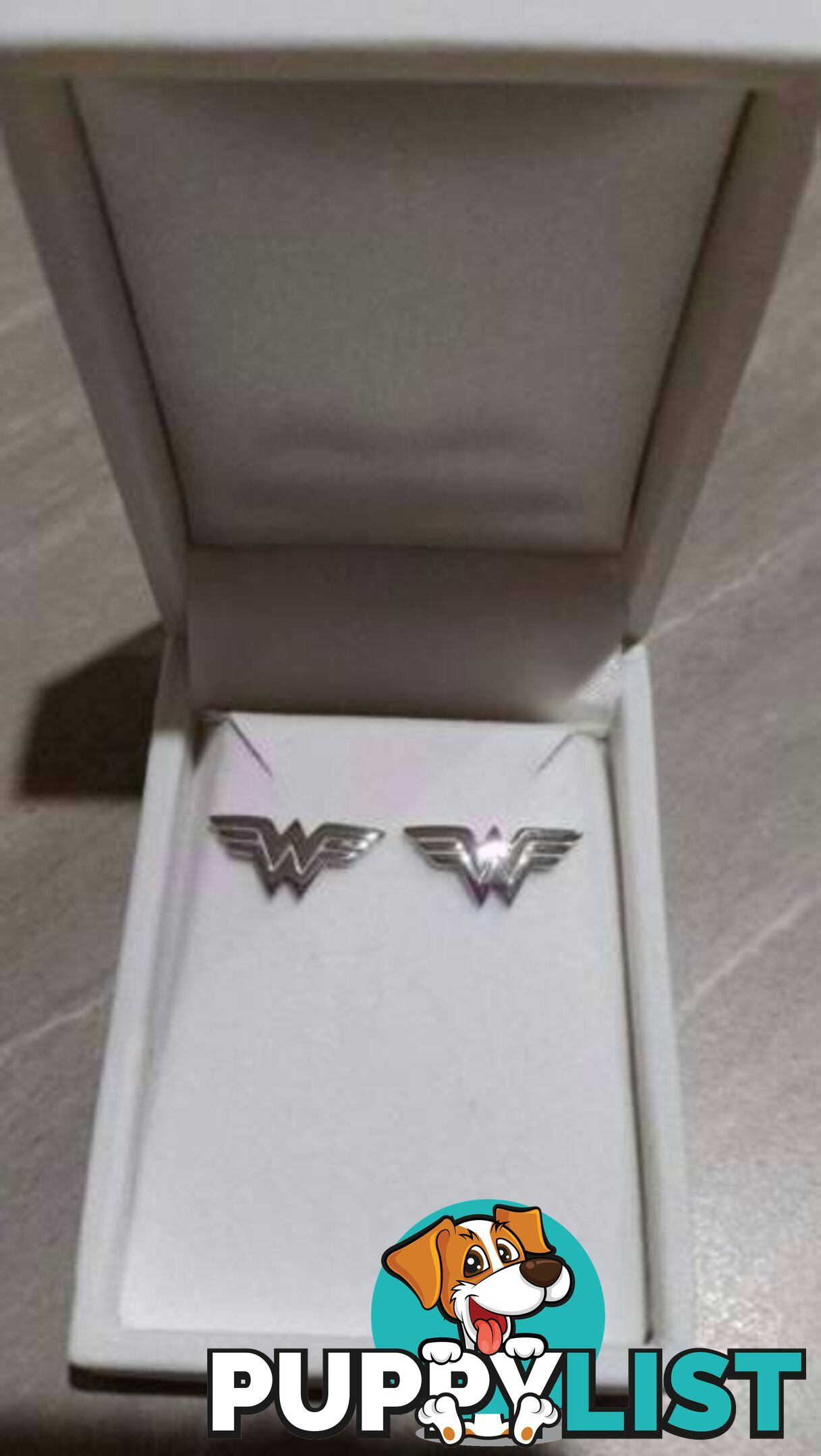 Wonder Woman Sterling Silver Stud Earrings