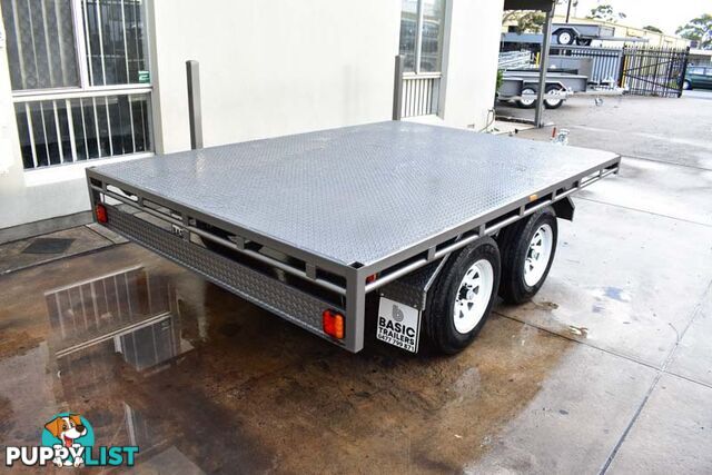 10X8 FLAT TOP TRAILER  TANDEM AXLE, ATM: 1990  4500KG