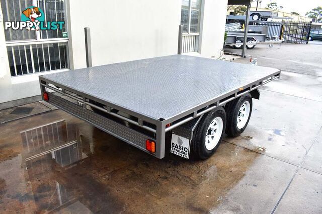 12X6 FLAT TOP TRAILER  TANDEM AXLE, ATM: 1990  4500KG