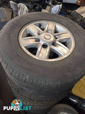 6 Stud wheels and tyres 15" wheels Holden Isuzu Ford Mazda