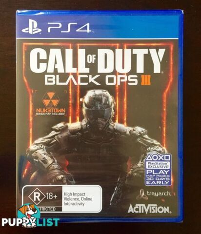 Ps4 Call Of Duty Black Ops 3. BRAND NEW & SEALED $40 or Swap/Trade