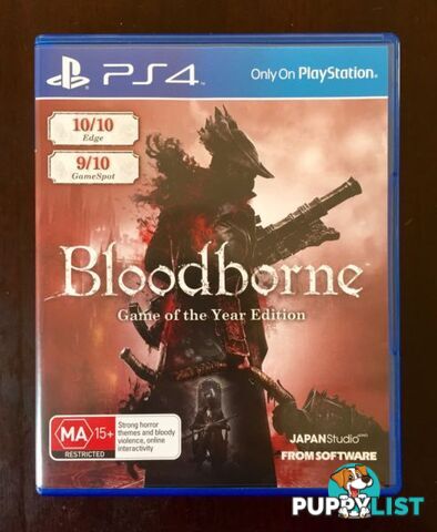 Ps4 Bloodborne - Game of the Year Edition + UNUSED DLC. 'AS NEW' $40