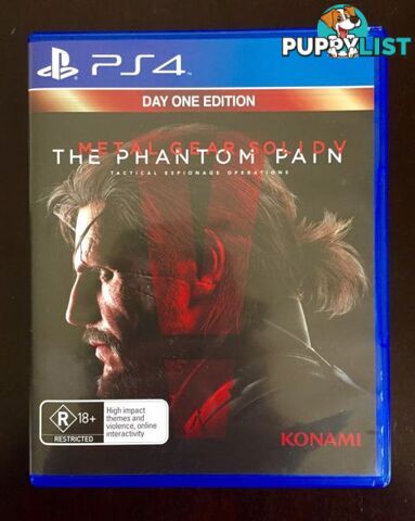 Ps4. Metal Gear Solid V Phantom Pain "AS NEW" $30 or Swap/Trade