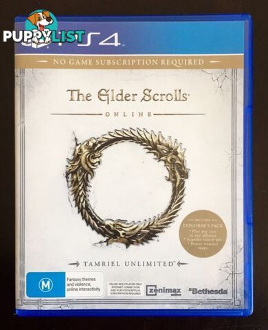 Ps4. Elder Scrolls Online. Disc in 'AS NEW'Condition $10 or Swap/Trade