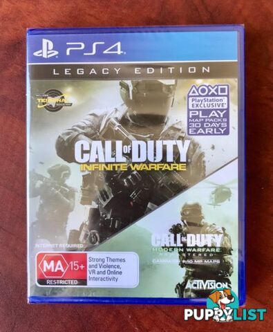 Ps4 COD Infinite Warfare Legacy Edition + UNUSED DLC. BRAND NEW $80