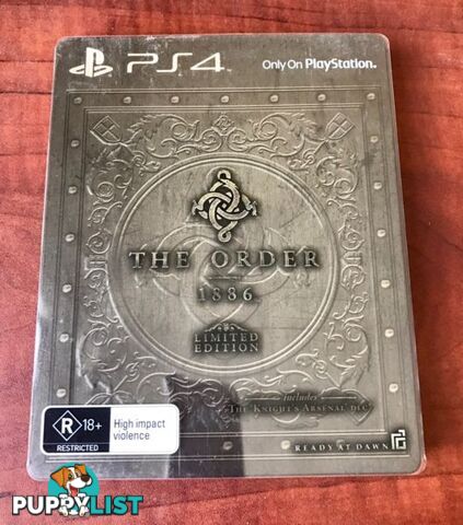 Ps4. The Order 1886. Ltd Edition Steelbook + UNUSED DLC. AS NEW $20