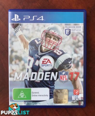 Ps4. Madden 17. 'AS NEW' Condition $45 or Swap/Trade