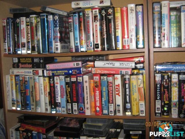 VHS VIDEO MOVIES -- VIEW CURRENT LIST OF MOVIES FOR SALE