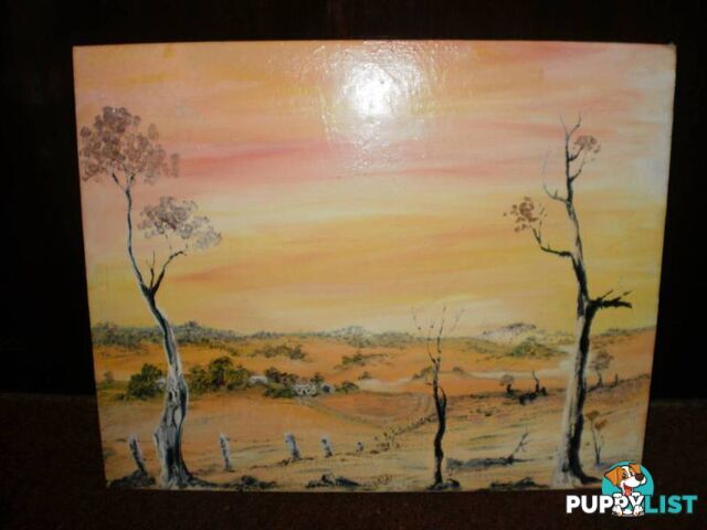 VINTAGE OIL PAINTINGS & AUSTRALIAN PICTURE PRINTS=